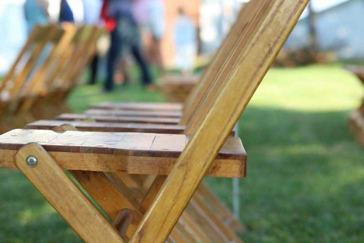 Wooden Folding Chairs for rent