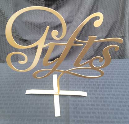 Gifts sign
